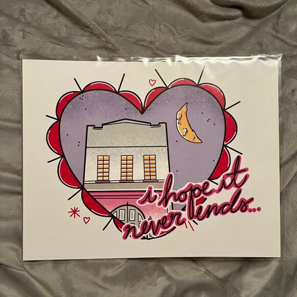 Taylor Swift Lover Cornelia Street Fan Art PRINT - 8.5x11 inches - Picture 1 of 2